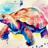 Colorful Tortoise diamond painting