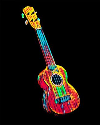 Colorful Ukulele Guitar diamond painting