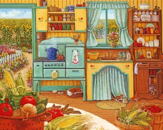 Country Kitchen diamond painting