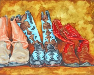Cowboy Boots Art diamond painting