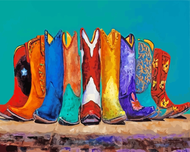 Cowboy Boots diamond painting