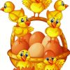 Cute Chicks And Eggs diamond painting