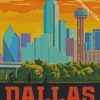 Dallas Texas Poster diamond painting