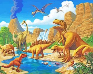 Dinosaurs Animals diamond painting