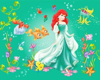 Disney Princess Ariel Mermaid diamond painting