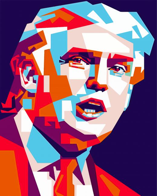 Donald Trump Pop Art diamond painting