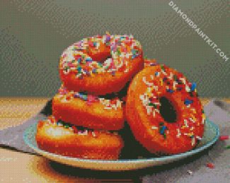 Donuts Dish diamond painting