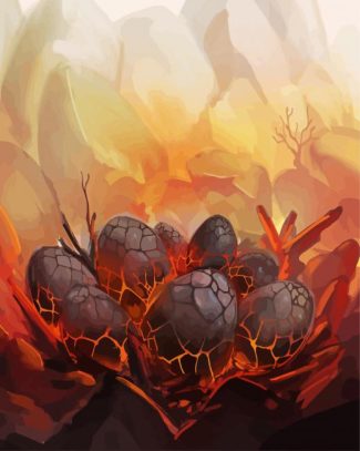 Dragon Eggs Art diamond painting
