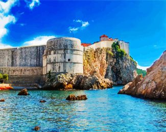 Dubrovnik Fort Bokar diamond painting