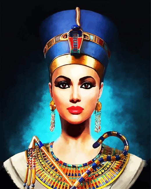 Egyptian Queen Nefertiti diamond painting