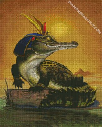 Egyptian Crocodile diamond painting