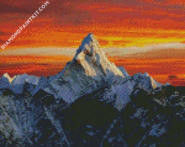 Everest At Sunset diamond paintings