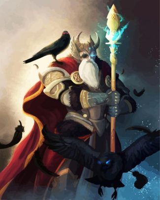 Fantasy Odin God diamond painting