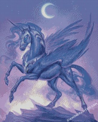 Fantatsy Black Unicorn Wings diamond paintings