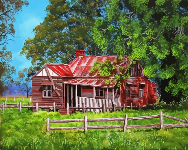 Farm House diamond painting