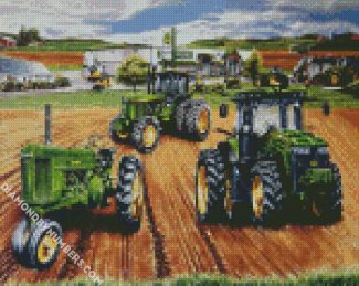 Farm Tractors diamond painting