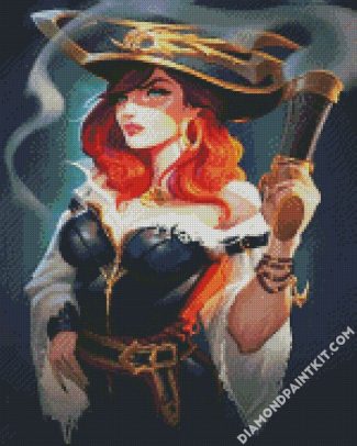 Female Pirate diamond painting