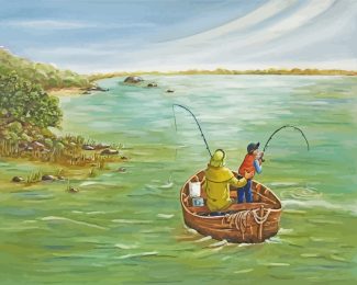 Fishing With Grandfather diamond painting