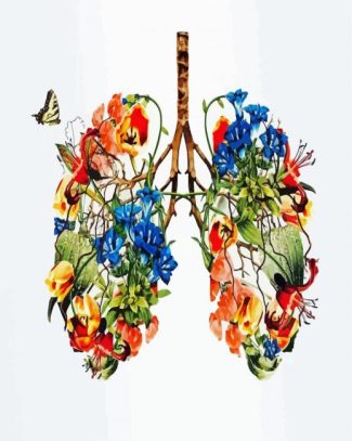 Floral Lungs diamond painting
