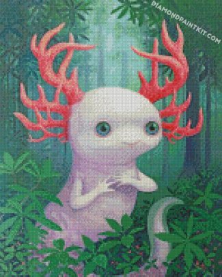 Forest Axolotl diamond paintings