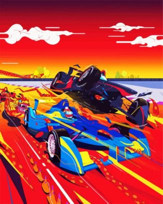 Formula One Racing Art diamond painting