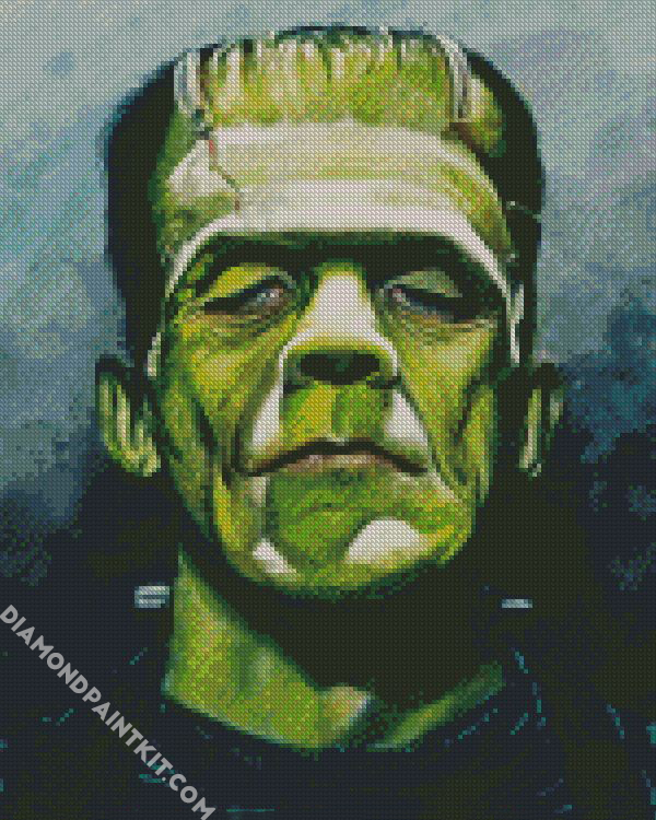 Frankenstein Illustration diamond painting