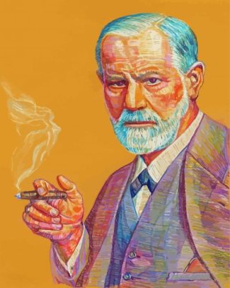 Freud Smoking diamond painting