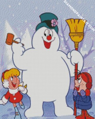 Frosty And The Kids diamond painting