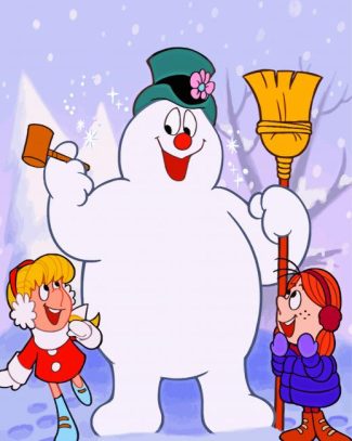 Frosty And The Kids diamond painting
