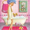 Girl In Bathroom diamond painting