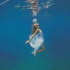 Girl Swimming Underwater diamond paintings
