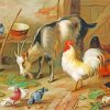 Goat And Chicken diamond painting