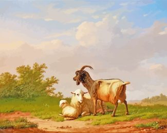 Goat and Sheep diamond painting
