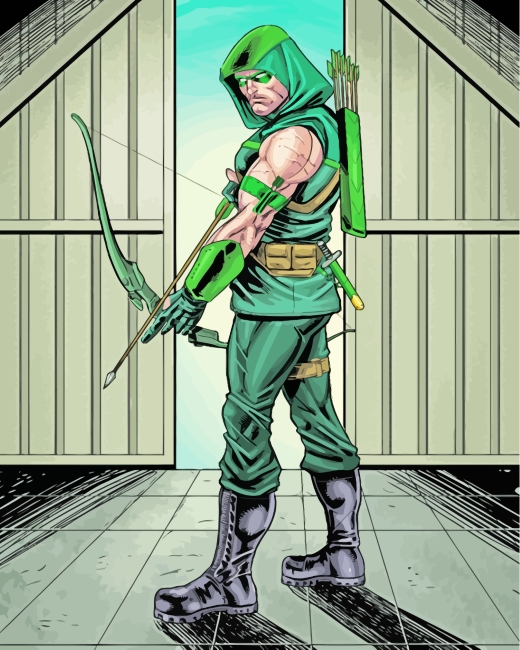 Green Arrow Superhero diamond painting