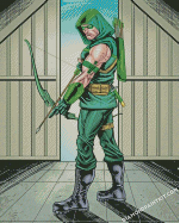Green Arrow Superhero diamond paintings