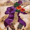 Green Violinist By Chagall diamond painting