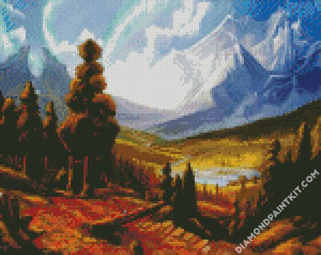 Grizzly Hills diamond painting