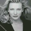 Black And White Cate Blanchett diamond painting