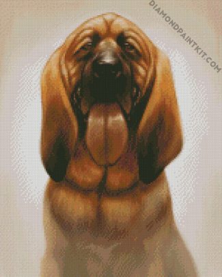 Bloodhound Dog Art diamond painting