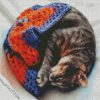 Cat With A Blanket diamond painting