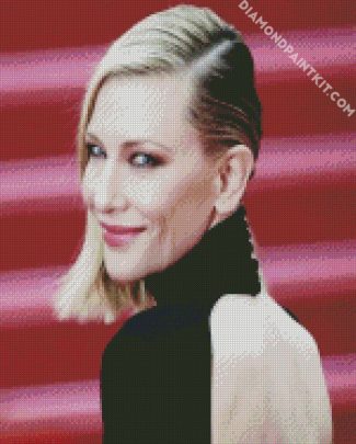 Cate Blanchett In The Red Carpet diamond painting
