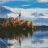 Lake Bled In Fall diamond painting