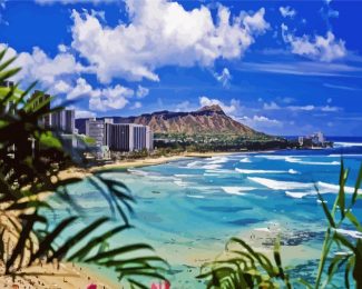 Hawaii Honolulu Seascape diamond painting