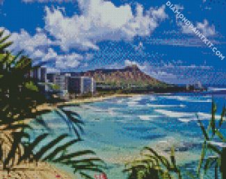 Hawaii Honolulu Seascape diamond painting