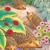 Hedgehog Family diamond painting