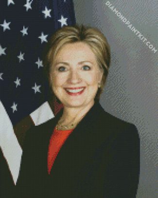 Hillary Clinton diamond painting