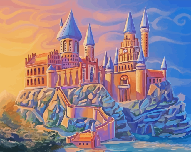 Hogwarts Castle Art - 5D Diamond Painting 