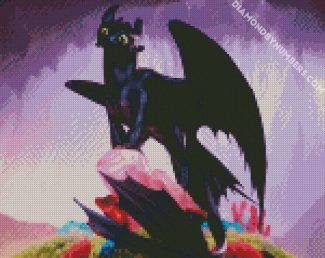 How To Train Your Dragon Toothless diamond painting