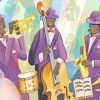 Illustration Jazz Band diamond painting