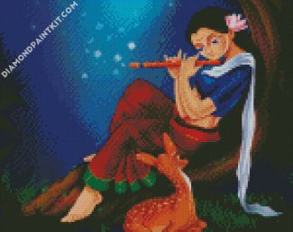 Indian Flute Player diamond paintings